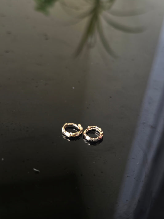 Classic Golden Click Hoops (second studs)