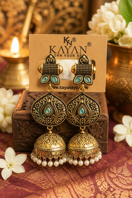 Rajwada Teardrop Jhumka
