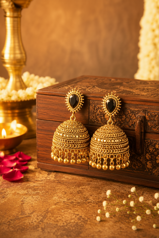 Antique Gold Heritage Jhumka