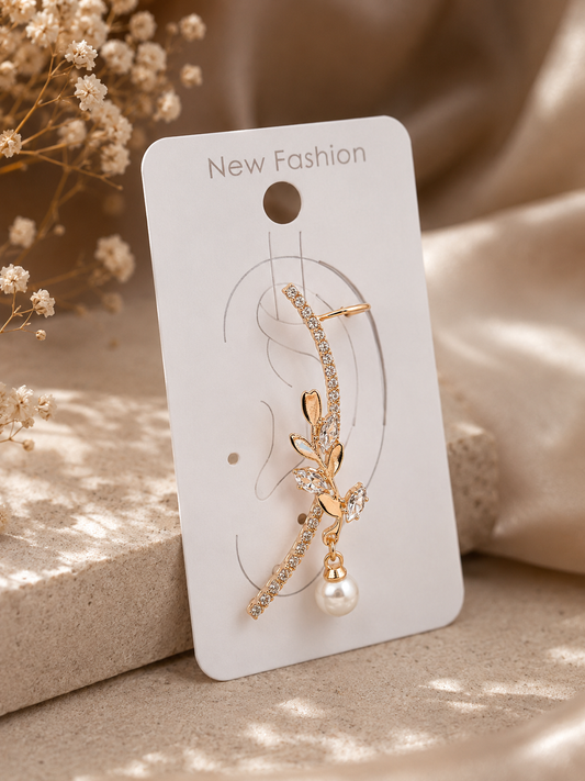 Enchanted Pearl Vine Ear Cuff - Single Piece