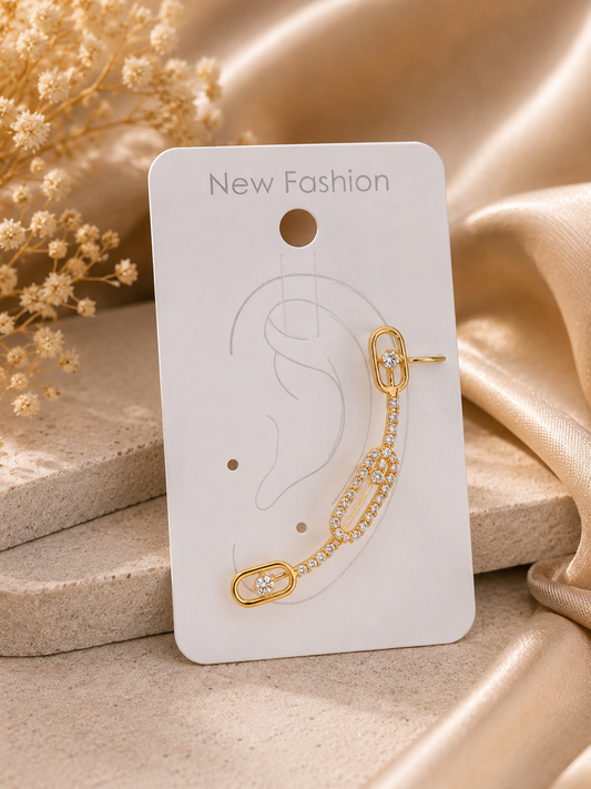 Luxe Loop Ear Climber or Ear cuff- Single Piece