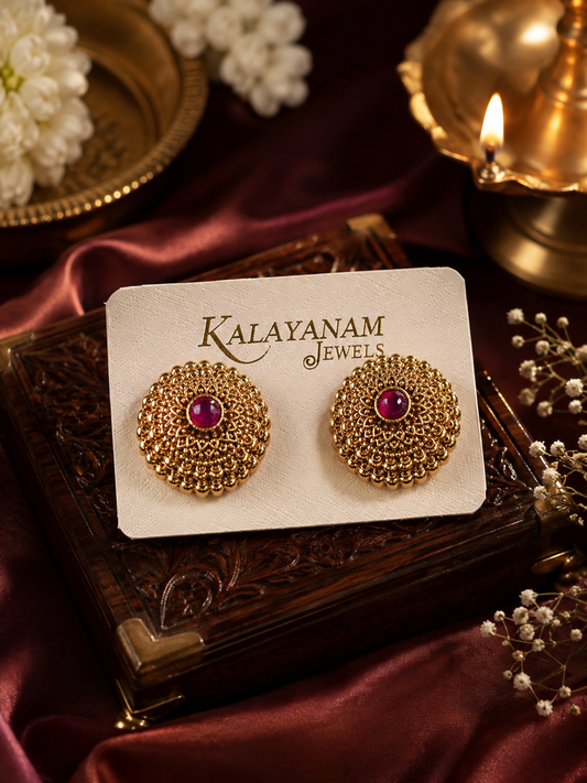 Ruby Royale Studs