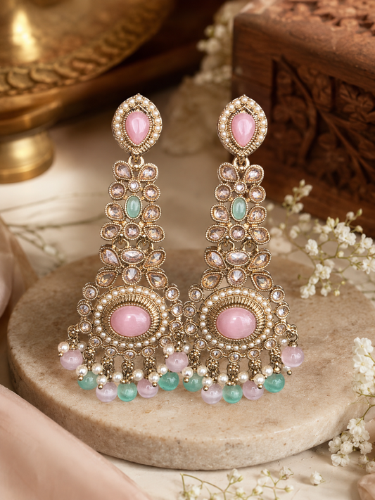 Rosé Royale Kundan Chandeliers
