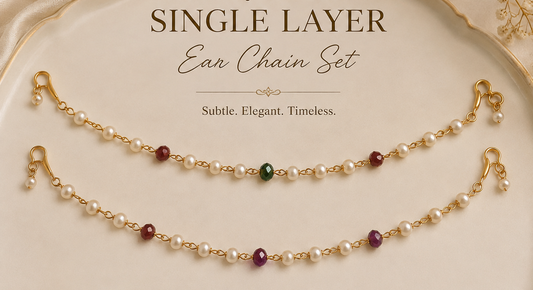 Royal Pearl Heritage Single layer Ear Chain
