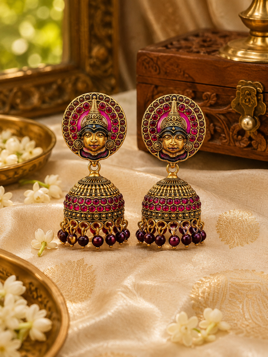 Ruby Royale Kathakali Jhumkas