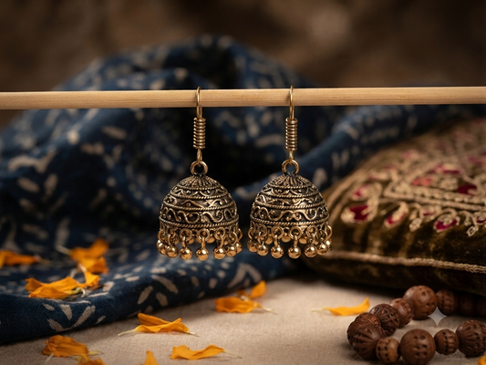 Nila Mini Jhumkas