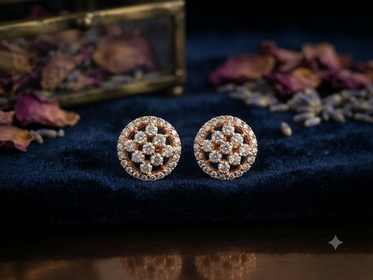 Gleaming White Halo Cluster Studs
