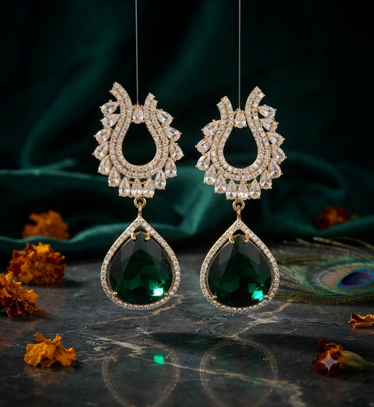 Emerald Noor Kundan Chandeliers