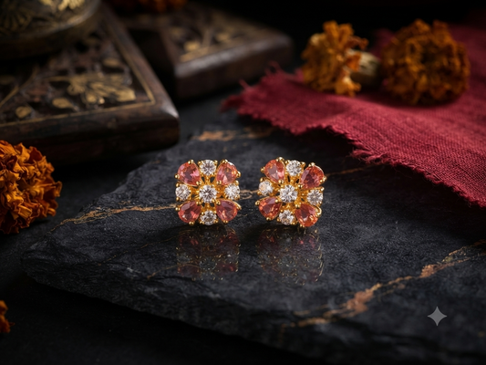 Coral Blossom Studs