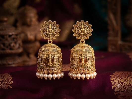 Vaibhavi Temple Jhumkas