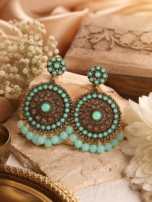 Emerald Mist Royale Earrings