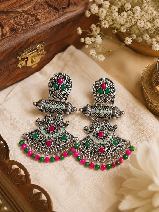 Rangoli Royale Silver Chandeliers