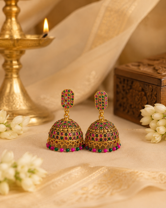 Multicolor Festive Jhumka